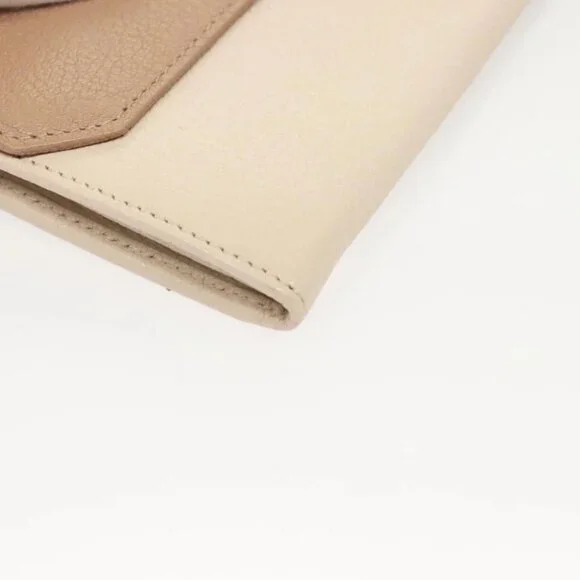 Miu Miu Chain Wallet Leather Pink Gold Auth am8441 - Picture 11 of 15